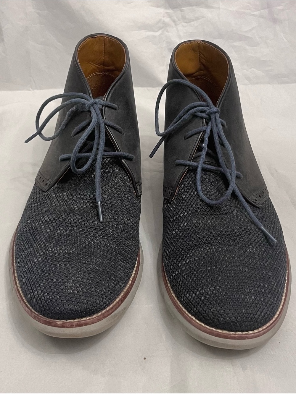 Men's Casual Knit Chukka Boots - Black